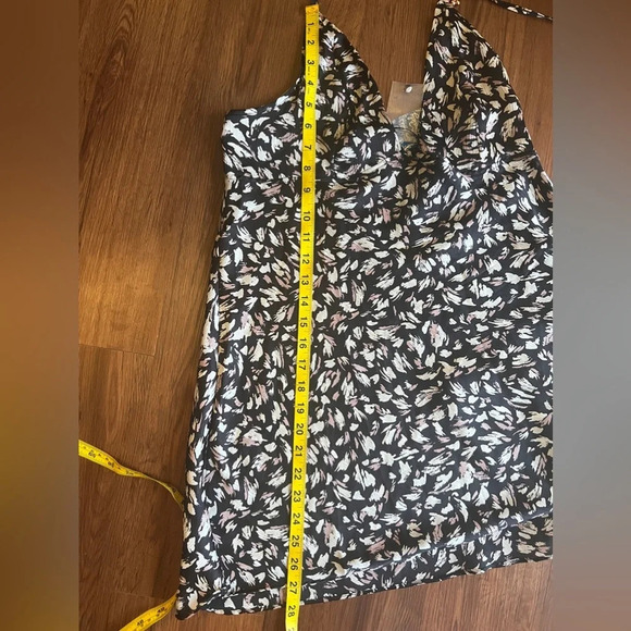 Free People Black Hang On Halter Slip Dress Size M Lightweight NWT - Picture 11 of 11